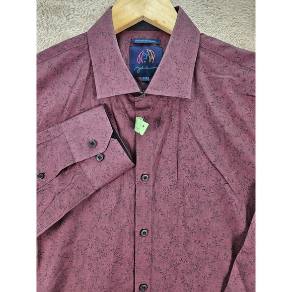 John Lennon Other - John Lennon Dress Shirt Stretch/Extensible Paisley Size L Cotton-blend Button Up